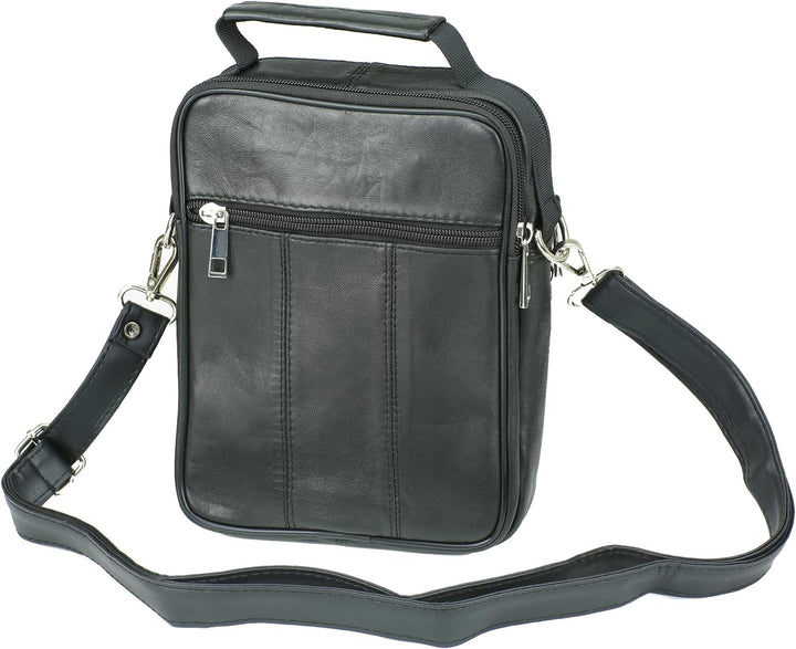 Herren Arbeitstasche Umhängetasche Herrentasche Schultertasche Messenger Flugbegleiter in Schwarz Ec