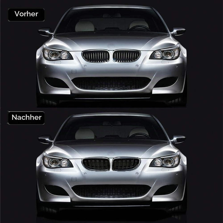 Gangying E60 Nieren Schwarz Kühlergrill Streifen passend für BMW 5er E60 E61 M5 2003–2009 E60 E61 Gr