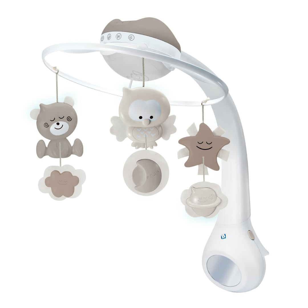 Infantino 3-in-1 Projektor Musik-Mobile, Umwandelbares Mobile, Lichtprojektor für Tisch & Kinderbett