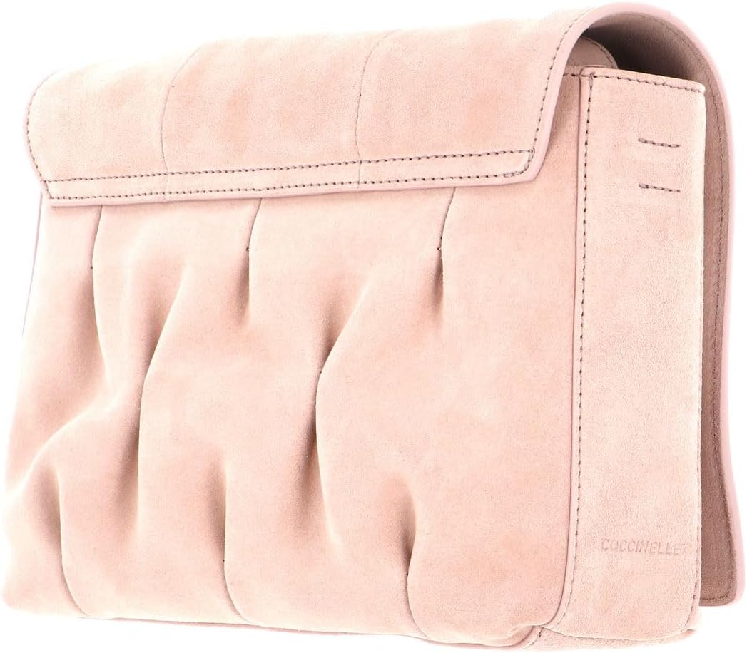 Coccinelle Marquise Goodie Suede Shoulder Bag New Pink