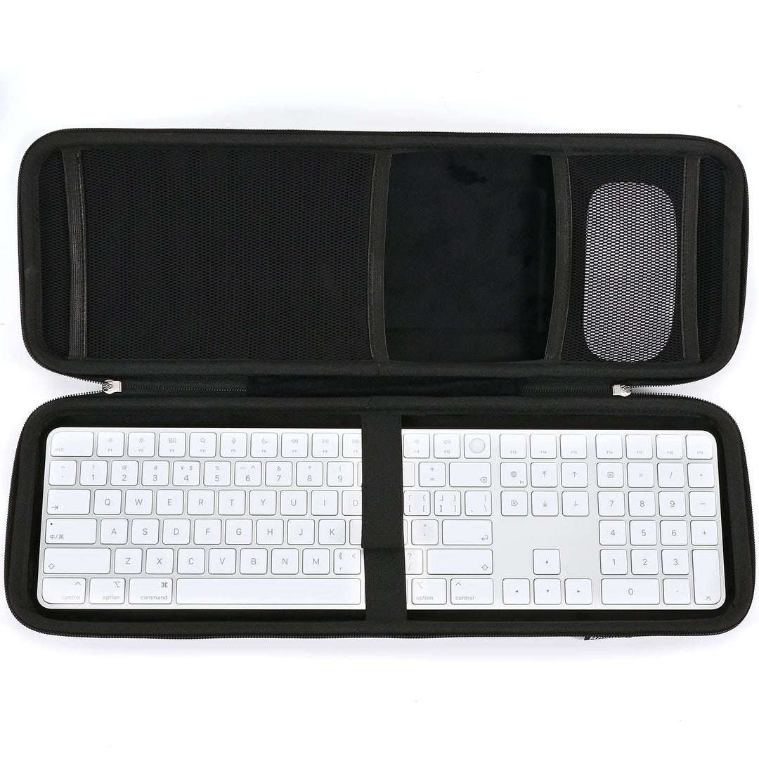 RAIACE Hartschalenkoffer für Apple Magic Keyboard + Magic Mouse Steht nur der Koffer. - Schwarz (sch