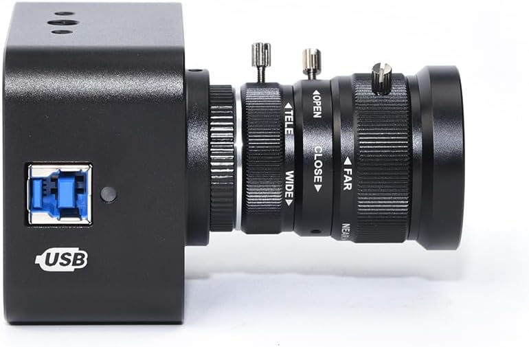 MOKOSE 4K USB Kamera, USB3.0 Webcam mit manuellem Fokus und 5-12mm-Zoomobjektiv, IMX678 1/1.8" 8MP S
