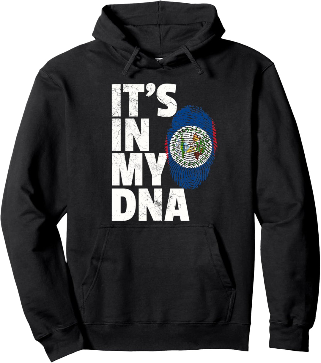 IT'S IN MY DNA Belize Flag Pride National Roots Country Gift Pullover Hoodie