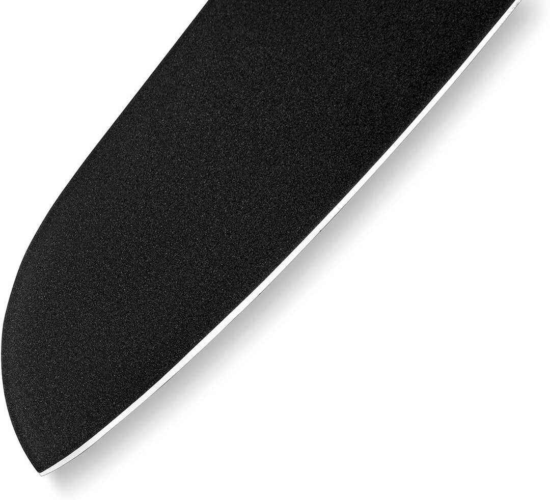 Samura Profi Santokumesser ultra-scharf, gross, aus japanisch AUS 8 Edelstahl, 18cm Klingeschwarze K