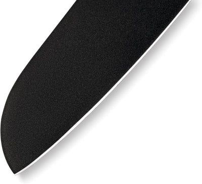 Samura Profi Santokumesser ultra-scharf, gross, aus japanisch AUS 8 Edelstahl, 18cm Klingeschwarze K