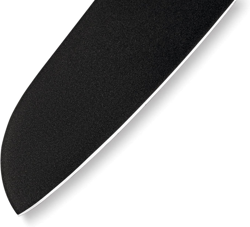 Samura Profi Santokumesser ultra-scharf, gross, aus japanisch AUS 8 Edelstahl, 18cm Klingeschwarze K