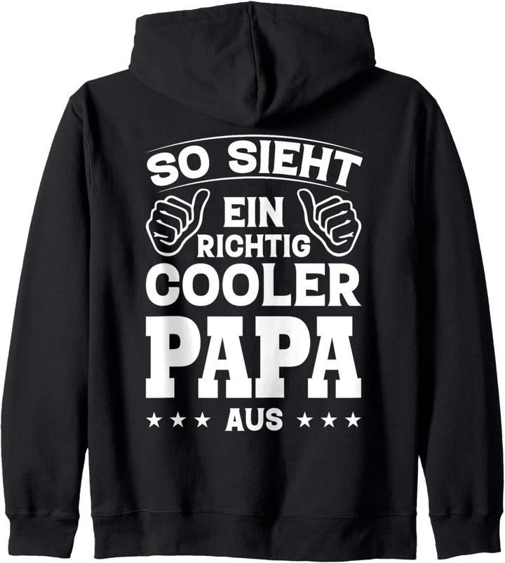 So Sieht Ein Richtig Cooler Papa Aus Weihnachten Vater Fun Kapuzenjacke