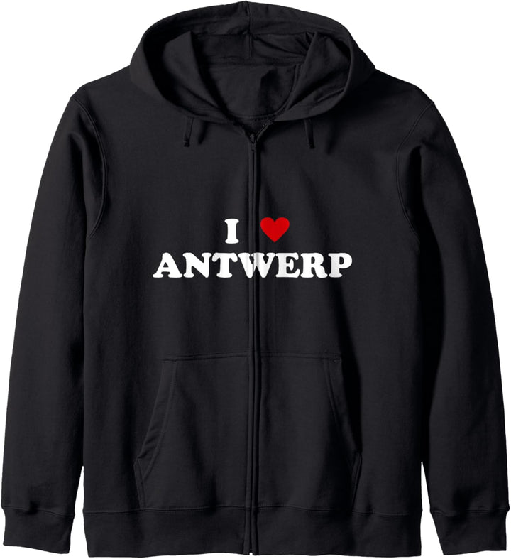 Ich Herz Belgien Stadt - Ich liebe Antwerpen Kapuzenjacke