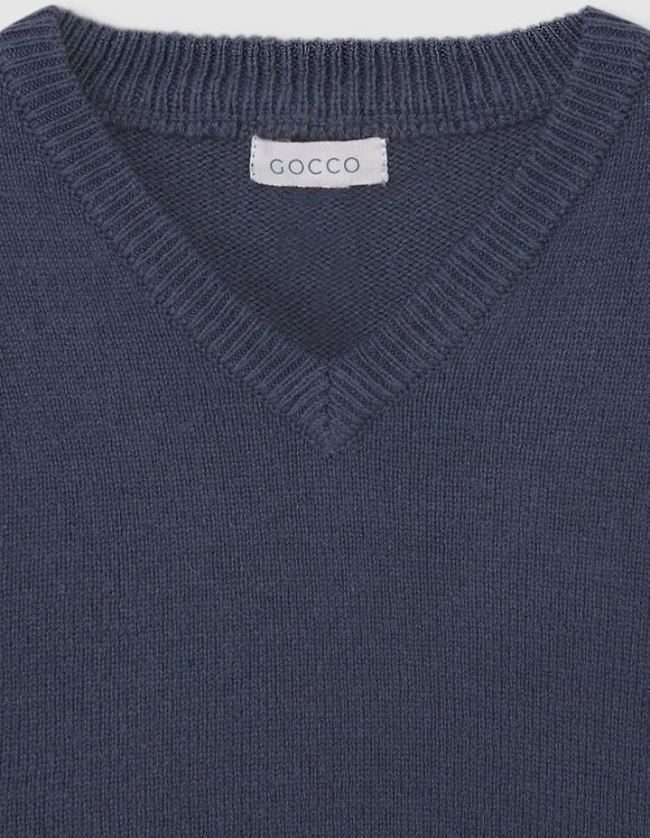 Gocco Jungen Jersey Pico Pullover 5 Jahre Blau, 5 Jahre Blau