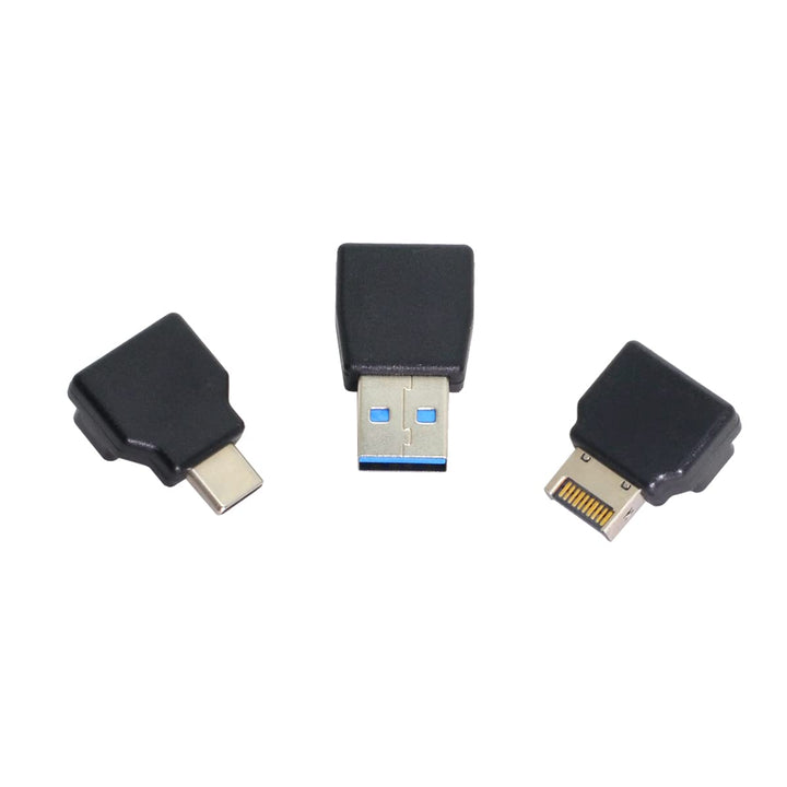 Cablecc 3pcs USB 3.1 Front Panel Header Buchse Typ-E auf Stecker Typ-A & Typ-C USB-C Motherboard Erw