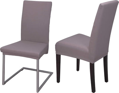Staboos Stuhlhussen 6er Set - Hohe Elastizität - Stuhlbezug 6er Set - ÖKO TEX Zertifiziert (Taupe-Br
