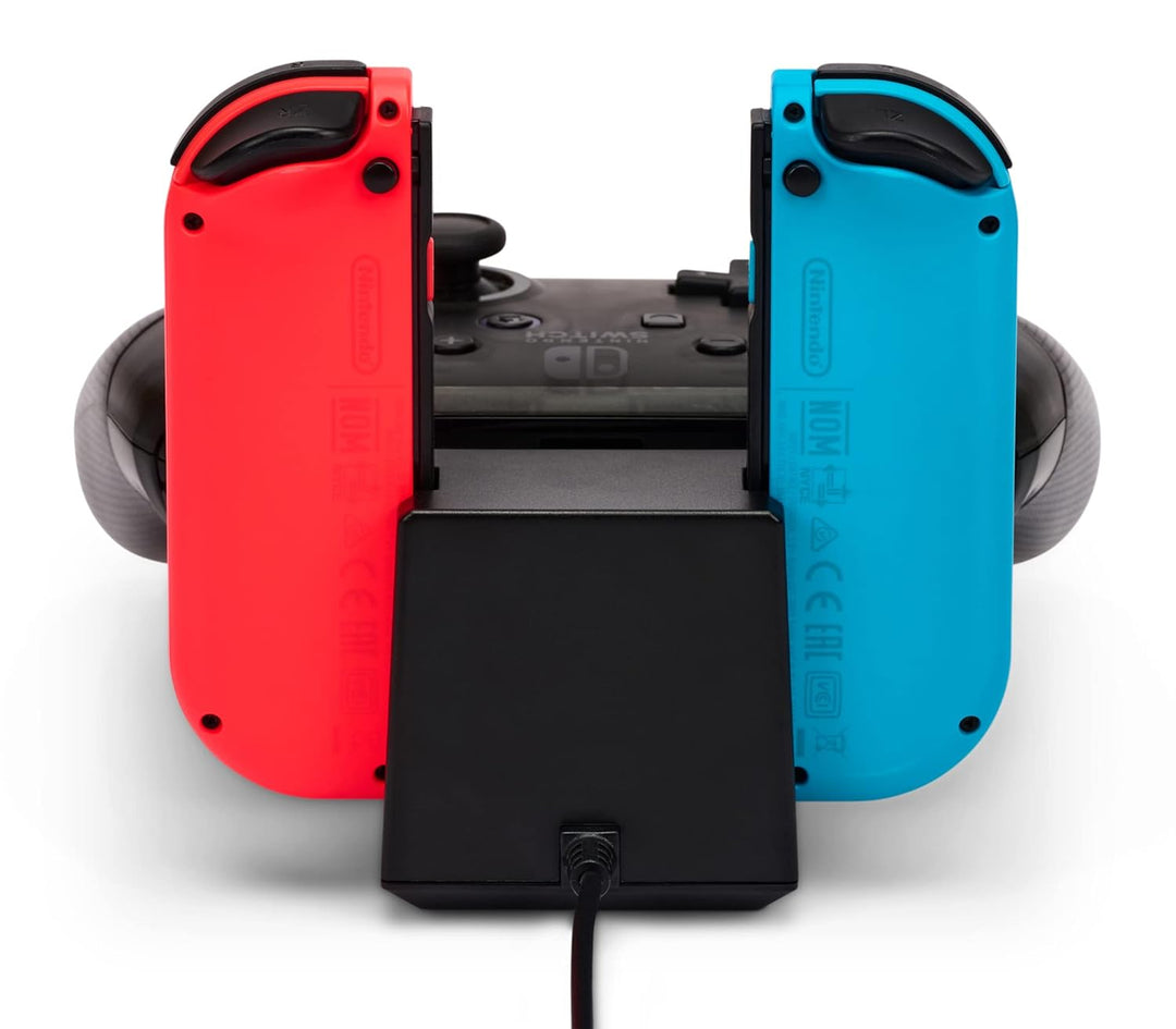PowerA Controller-Ladestation für Nintendo Switch Schwarz Single, Schwarz Single