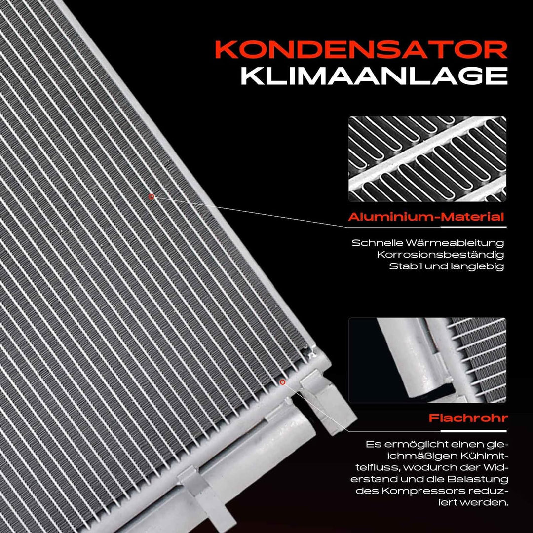 Frankberg Kondensator Klimaanlage mit Trockner Kompatibel mit Tucson TL TLE 2.0L 2015-2020 Sportage