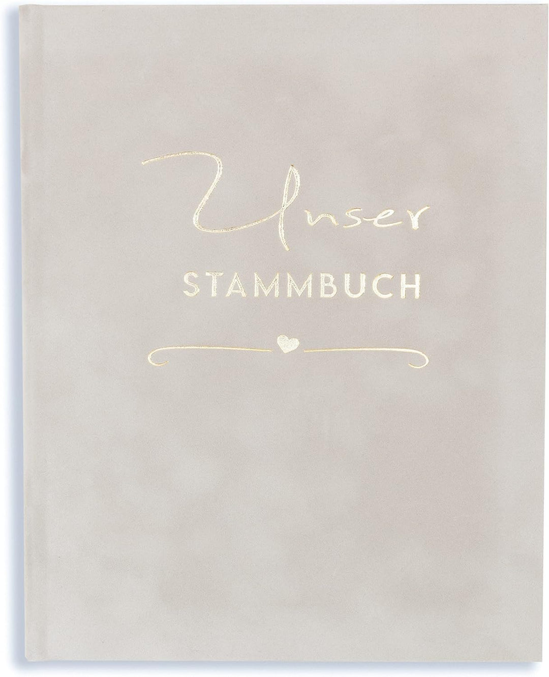 A5+ Stammbuch Grau Hochzeit Rina FÜR ALLE Formate (Klassik, A5, A4) Stammbuch der Familie incl. 3 Kl