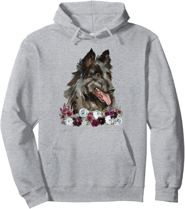 Groenendael Hundehalsband mit Blumenmuster Pullover Hoodie