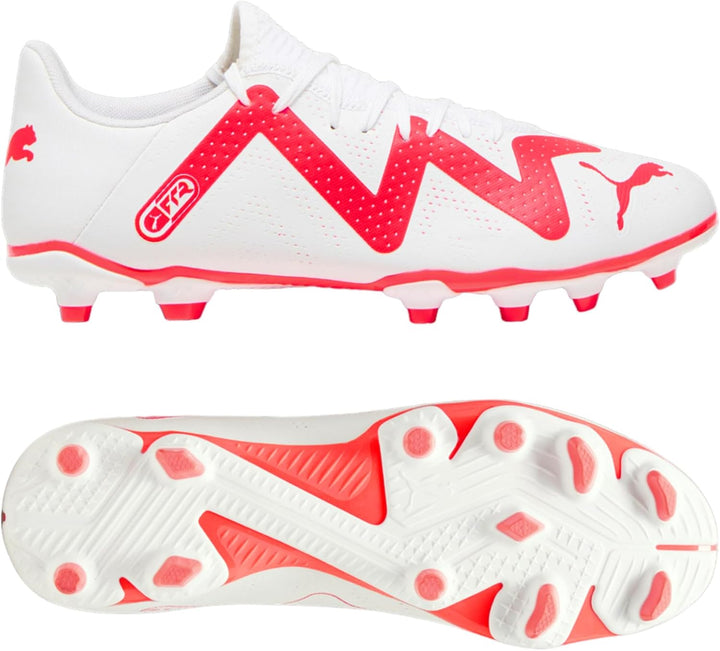 PUMA Herren Future Play Fg/Ag Fussballschuh, Puma White Fire Orchid