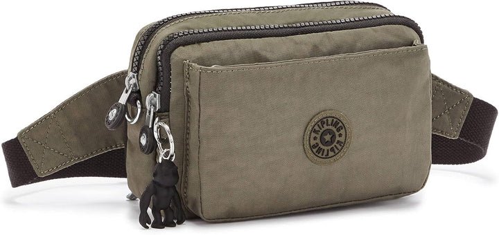 Kipling ABANU Multi Kleine Umhängetasche, die in eine Hüfttasche umgewandelt Werden kann S Grünmoos,