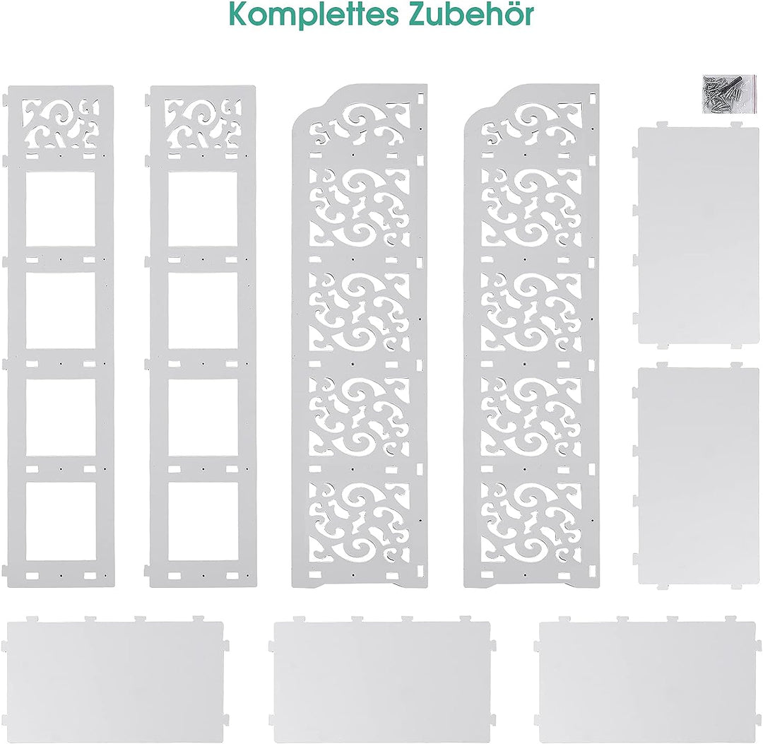 Ejoyous Schuhregal 5 Ebenen, Schuhablage Schmal Schuhschrank Schuhständer Platzsparend Stehregal Sho