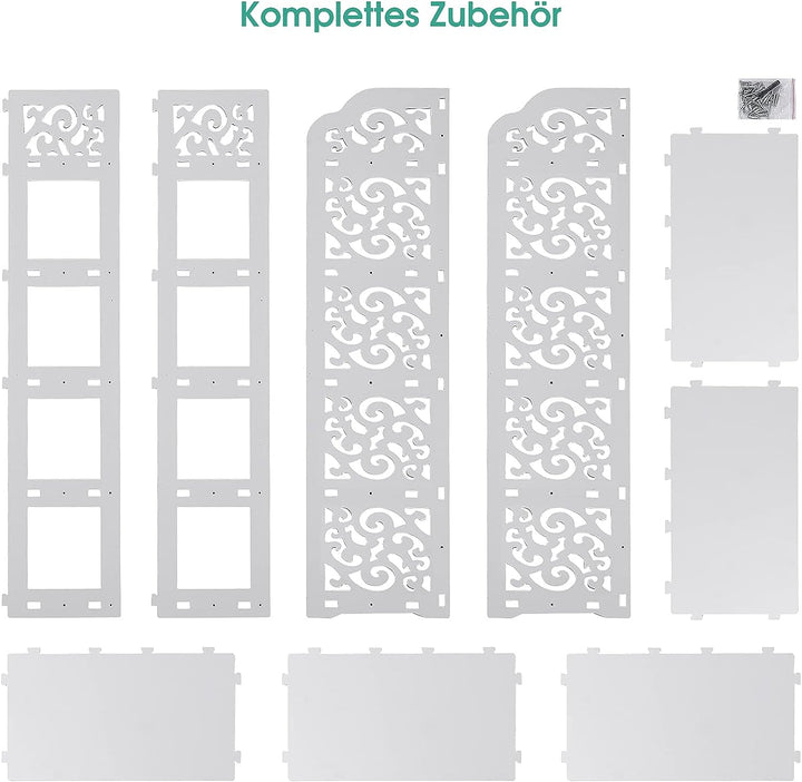 Ejoyous Schuhregal 5 Ebenen, Schuhablage Schmal Schuhschrank Schuhständer Platzsparend Stehregal Sho