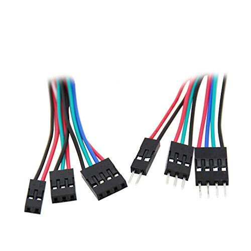 Jumper Wire Männlich-Weiblicher Jumper Wire,10 Stück 70cm 4Pin flexible Jumper-Kabel drähte für 3D-D