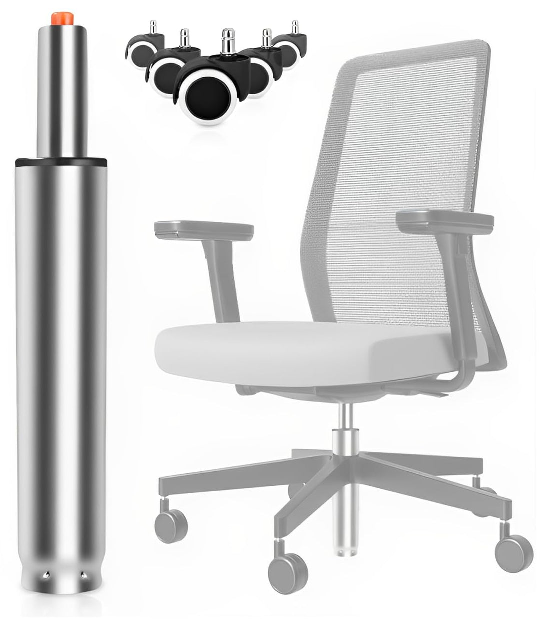Gasfeder,Gasdruckfeder,1000 lbs,Gasdruckfeder Bürostuhl,250 mm-345 mm Bürostuhl Gasfeder,mit 5 Büros