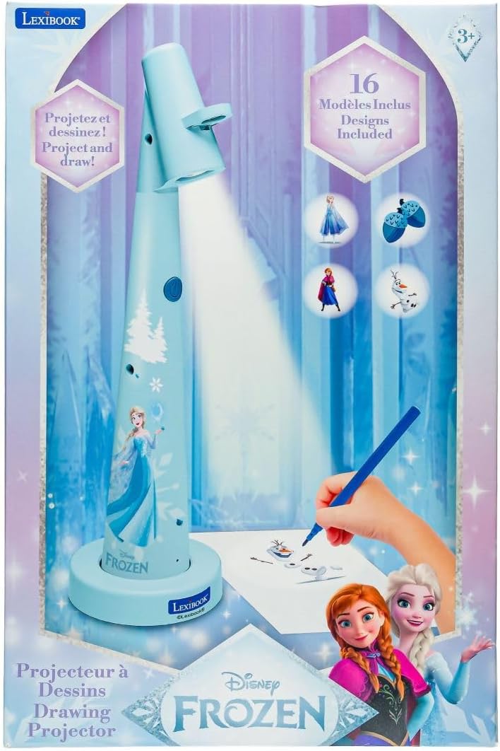 Lexibook, Disney Die Eiskönigin, Zeichenprojektor, Blau Weiss, CRP10FZ, Die Eiskönigin