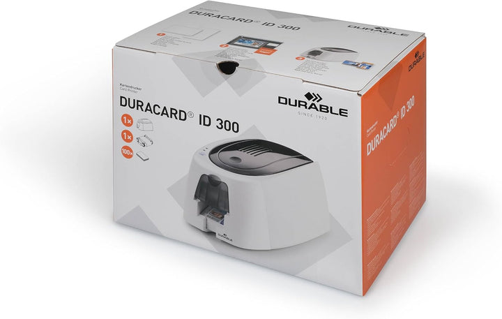Durable Kartendrucker (Duracard ID 300 EU, inkl. 100 Plastikkarten und 1 Farbband) 1 Stück, farbe so
