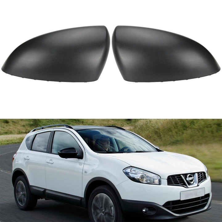 Paar Aussenspiegelabdeckungen Ersatz für Nissan Qashqai 2007-2014 linke und rechte Aussenspiegelgehä