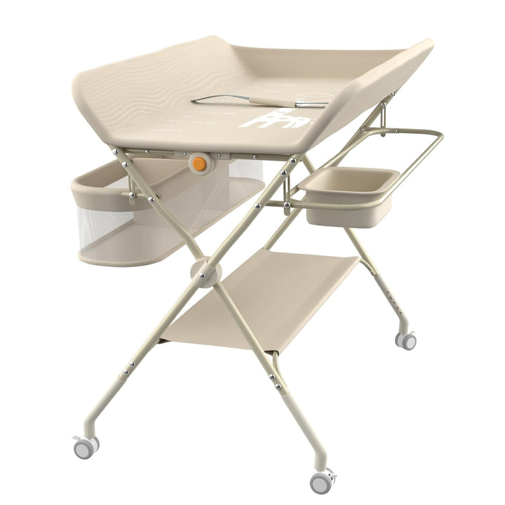 Wickeltisch, 3-in-1, Wickelkommode für Baby, von Geburt bis 12 Monate (bis 25 kg), Wickeltisch, falt