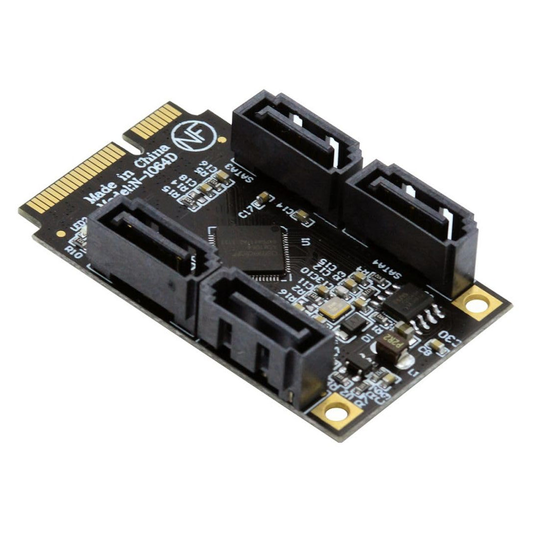 chenyang Mini PCIE auf 4 SATA 3.0 Erweiterungskartenadapter für Motherboard SATA Festplatten Port Er