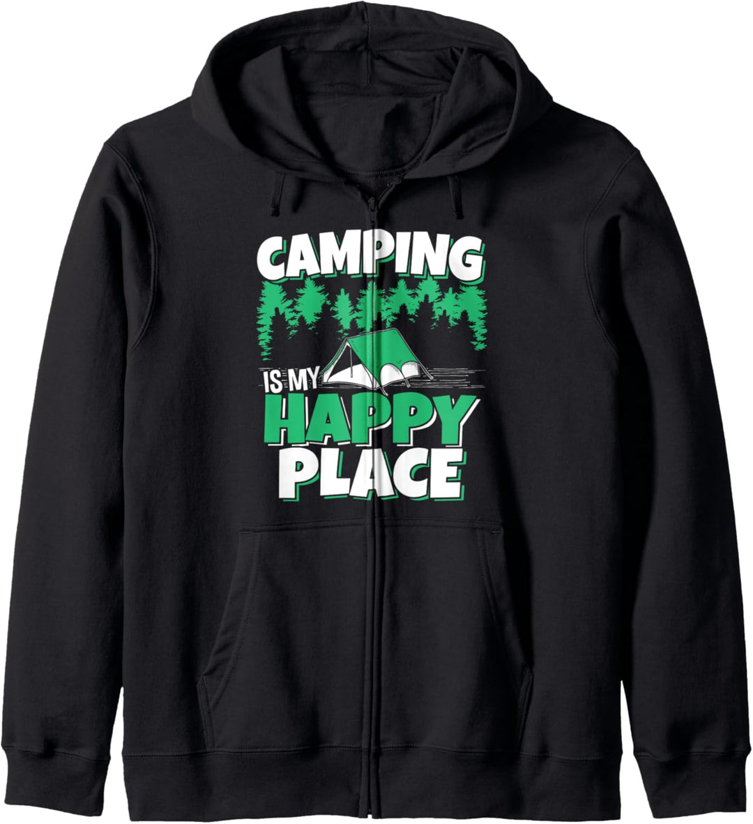 Camping ist mein glücklicher Ort Kapuzenjacke