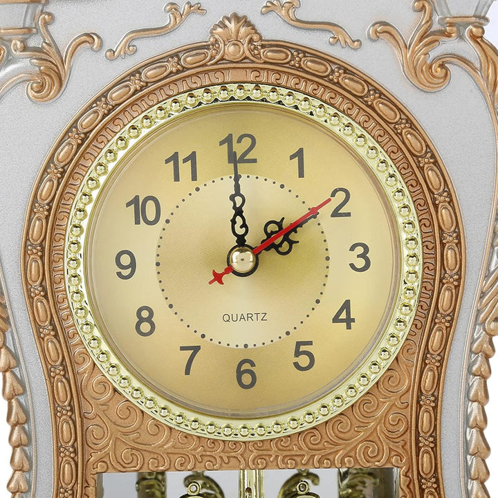 Mantel Uhren für Wohnzimmer Vintage, Kunststoff-Tischuhr im Vintage-Stil antiker Stil für Zuhause Ho