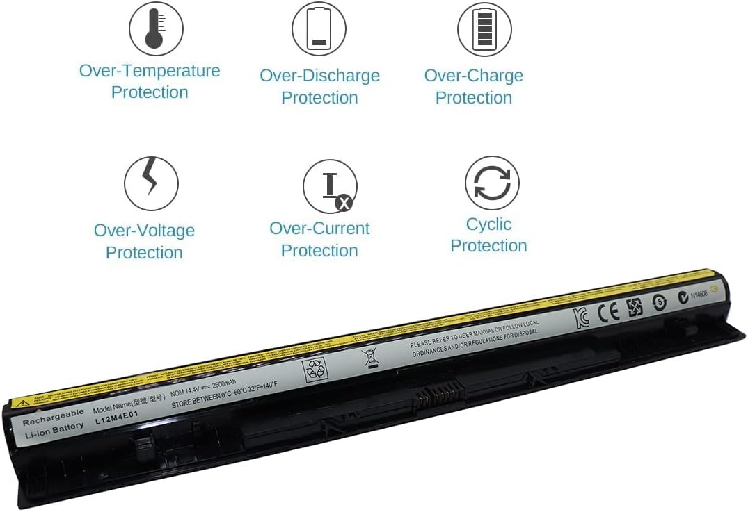 FengWings® 2600mAh Akku Ersetzen Für L12L4E01 L12S4E01 L12M4E01 L12M4A02, Ersetzen Für Lenovo Z50 Z5