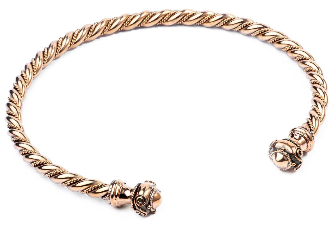 Windalf Kelten Männer Torques THÛRIN Ø 15 cm Massiver Halsring Paganschmuck Celtic Art Handarbeit au
