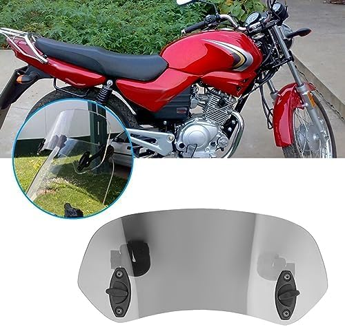 EVGATSAUTO Motorrad Windschutzscheibenverlängerung Windschutzscheibenverlängerer Einstellbarer Unive