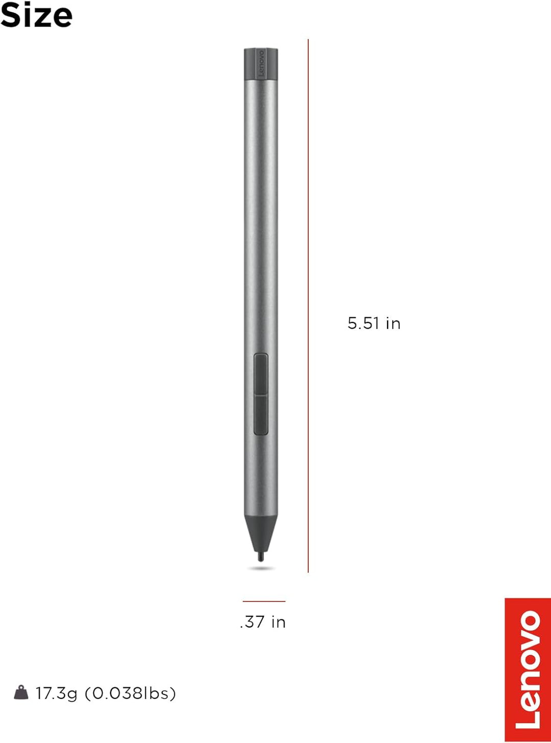 Lenovo Digital Pen 2, GRAU Digital Pen 2 Single, Digital Pen 2 Single