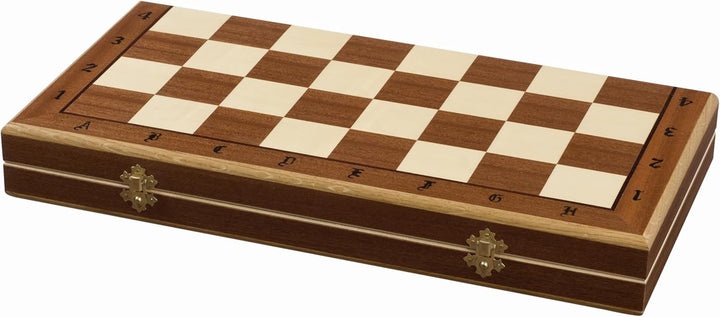 Sunrise Chess Turnierschachspiel Nr. 7 (50x50 cm) Intarsiert – Erstklassiges Schachset mit handgefer