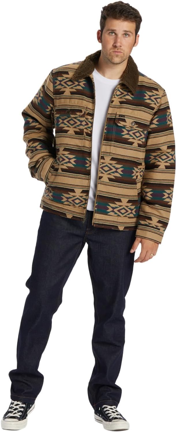 Billabong Herren Barlow Sherpa Windbreaker M Kiesfarben, M Kiesfarben