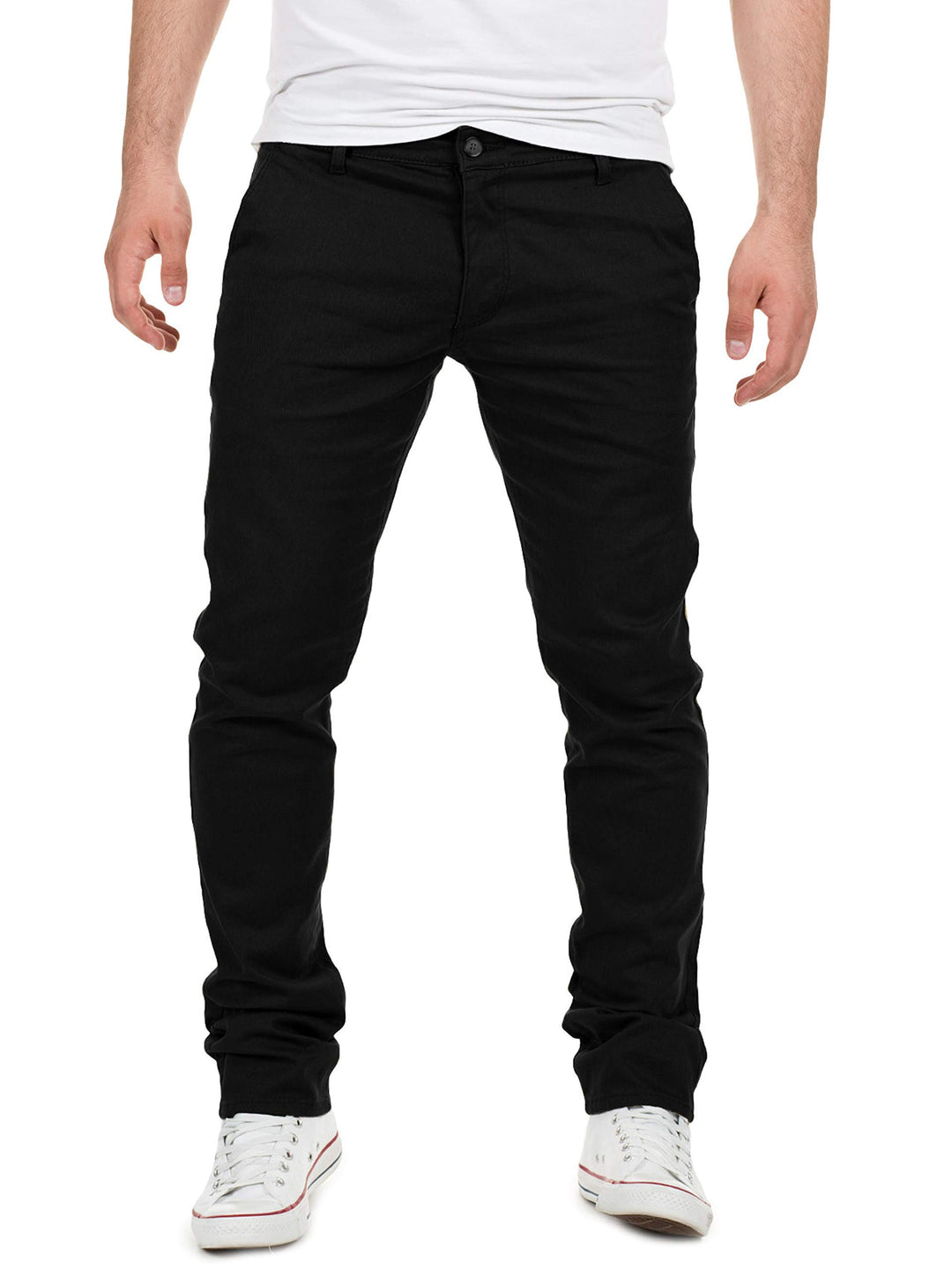 Yazubi Herren Chino Hose, Modell Dustin, Chinohose by Yzb Jeans 29W / 30L Schwarz (Black 4r194008),