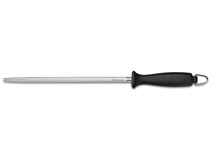 WÜSTHOF Wetzstahl sharpening steel, 26 cm, Schwarz / Silber 26 cm oval, 26 cm oval