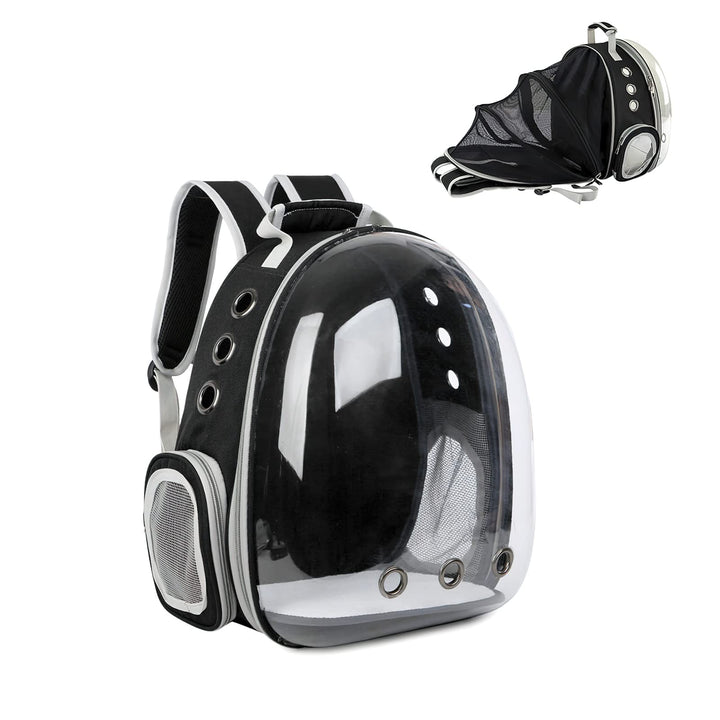 Galatée Katzenrucksack, Hund, Erweiterbarer Haustierrucksack, Belüfteter Raumkapsel-Katzenrucksack,