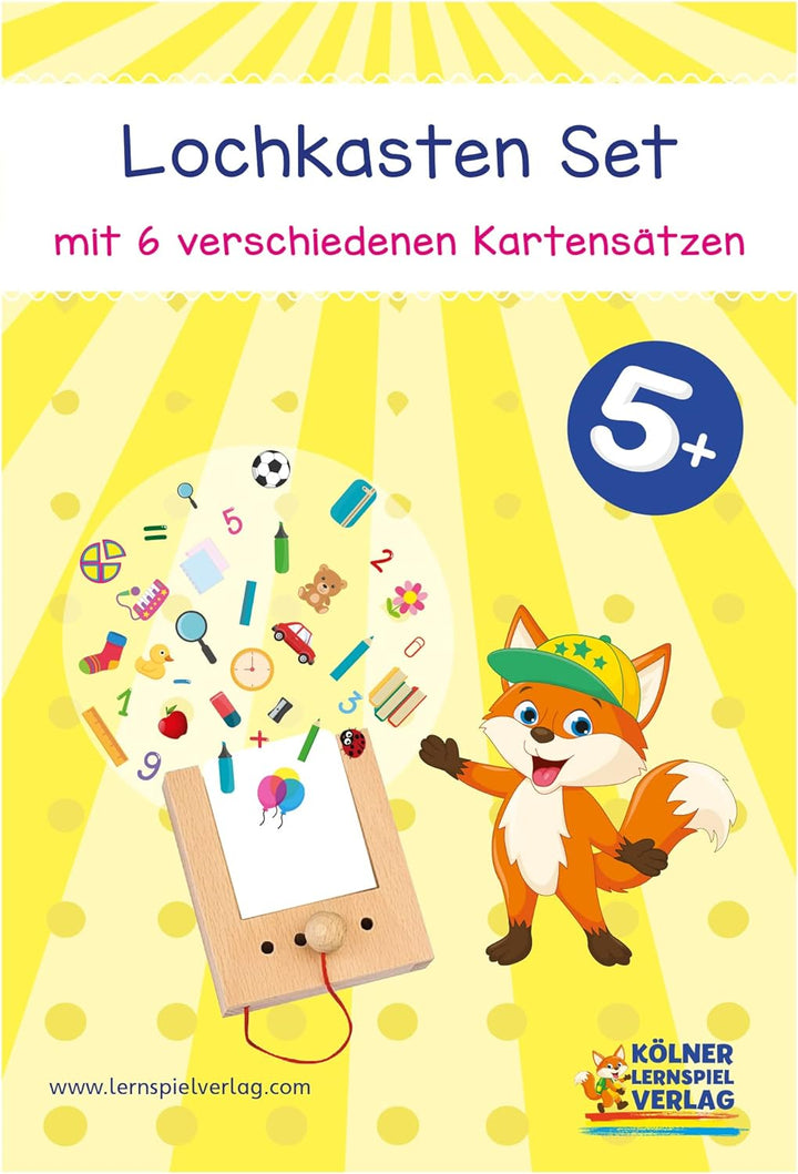 Kölner Lernspielverlag Lochkasten Starterset ab 5 Jahren mit 6 Kartensätzen