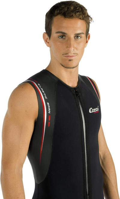 Cressi Termico Man Wetsuit 2 mm - Shorty Neoprenanzug aus hochelastischem Neopren für Herren L/4 Sch