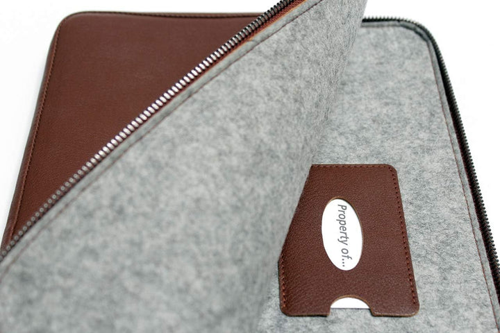 Pack & Smooch Für MacBook Pro 13 / MacBook Air 13 (M1 / M2) Hülle Pflanzlich Gegerbtes Leder Handmad