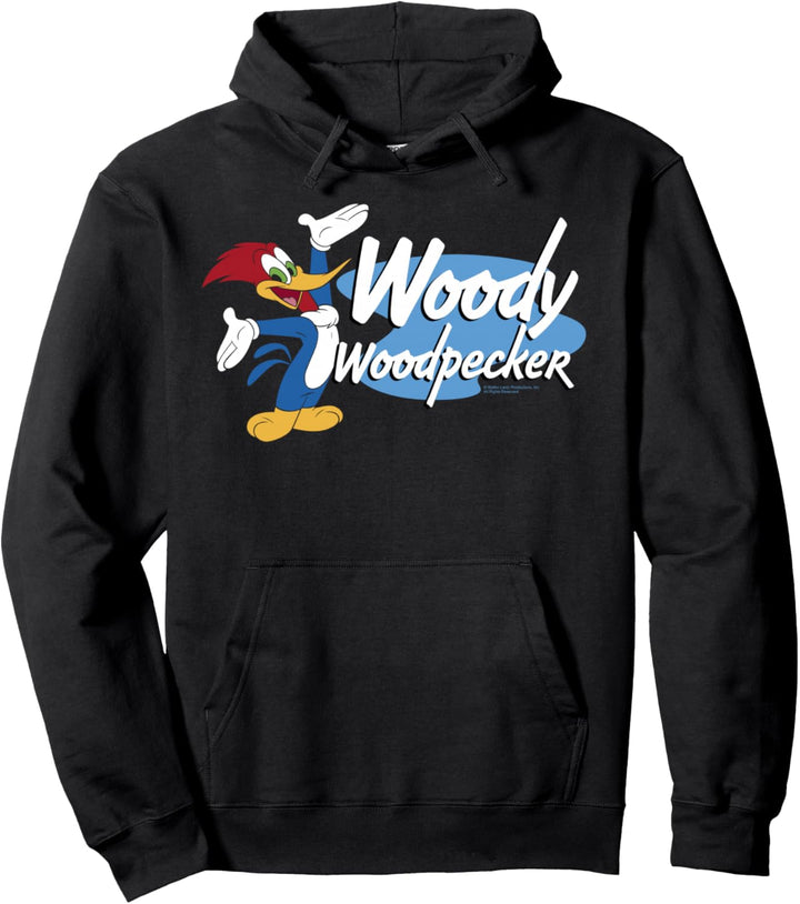 Woody Woodpecker Large Bold Logo Portrait Pullover Hoodie