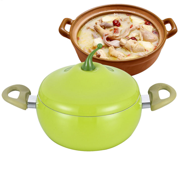 Kochtopf Mit Tomatenform - Kreatives Fruchtförmiges Kochgeschirrpfanne | Nicht Stick Tomaten Topf Mi