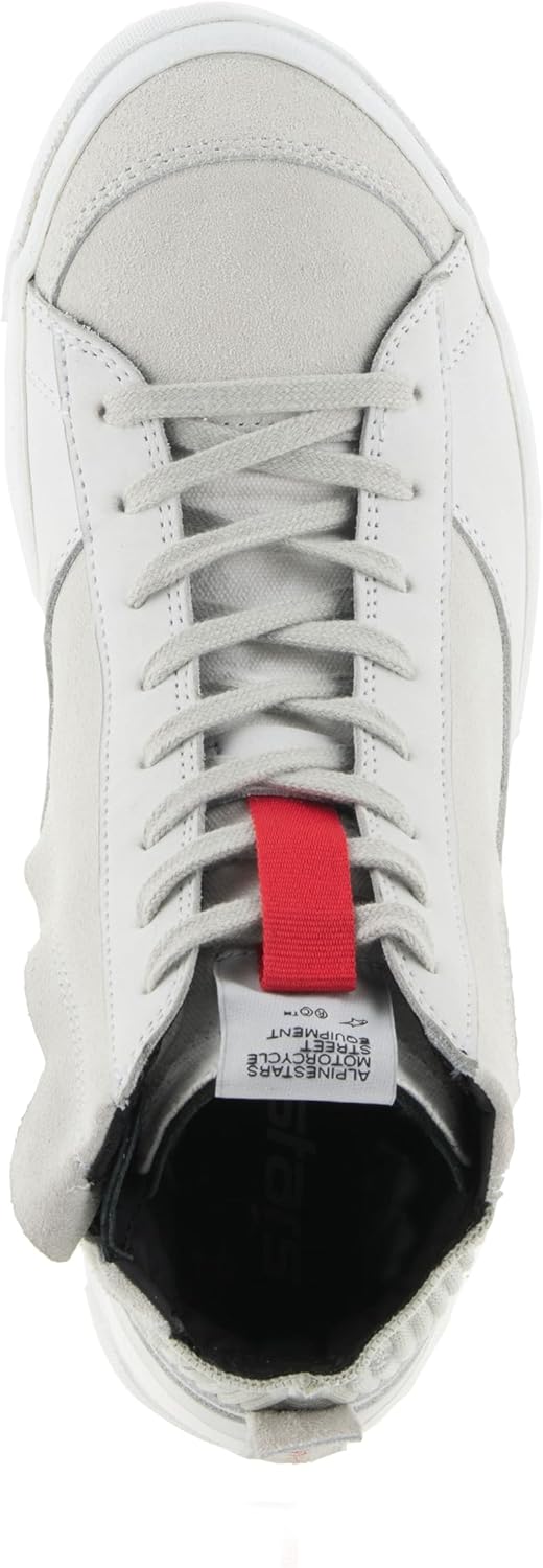 Alpinestars Stated Motorrad Schuhe, weiss/grau, 10.5 (43.5) Weiss Kühles Grau 43.5 EU, Weiss Kühles