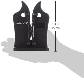 Arcos Spitzer - Professionelle Messerschärfer - Gemacht aus ABS Farbe Schwarz,20.5 x 7.3 x 6.2 cm, S