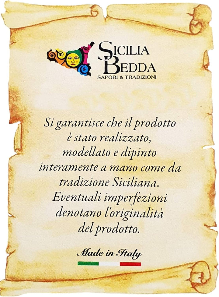 sicilia bedda - Löffelablage aus Keramik von Caltagirone - Verschiedene Designs - Authentisches hand