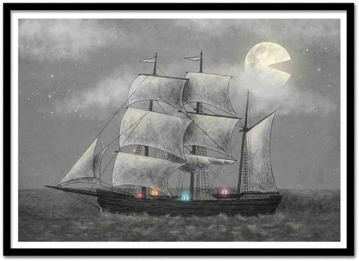 Wall Editions Art-Poster - Ghost Ship - Terry Fan